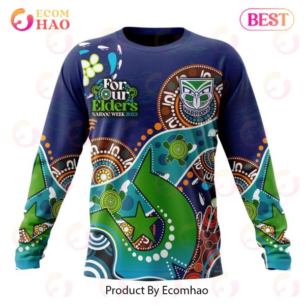 NRL New Zealand Warriors Special Design For NAIDOC Week For Our Elders 3D Hoodie
