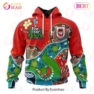NRL St. George Illawarra Dragons Special Design For NAIDOC Week For Our Elders 3D Hoodie