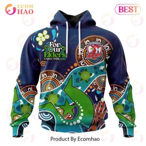 NRL Sydney Roosters Special Design For NAIDOC Week For Our Elders 3D Hoodie