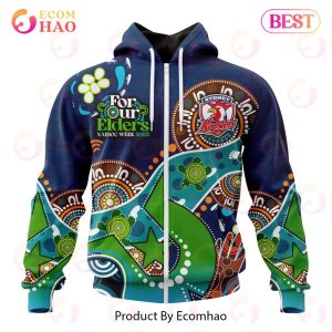 NRL Sydney Roosters Special Design For NAIDOC Week For Our Elders 3D Hoodie