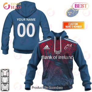 Personalized IRFU Munster Rugby 2023 Away Jersey Style 3D Hoodie Personalized IRFU Munster Rugby 2023 Away Jersey Style 3D Hoodie