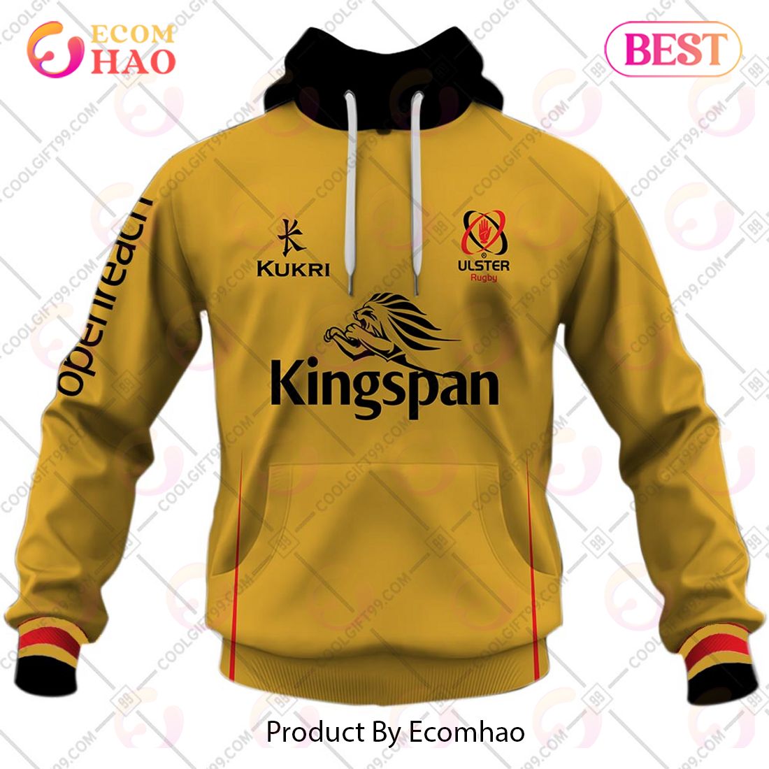 Personalized IRFU Ulster Rugby 2023 Away Jersey Style 3D Hoodie