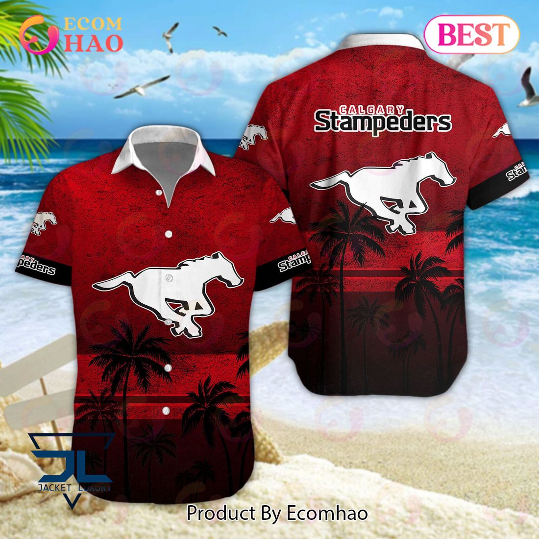 CFL Calgary Stampeders Hawaiian Shirt