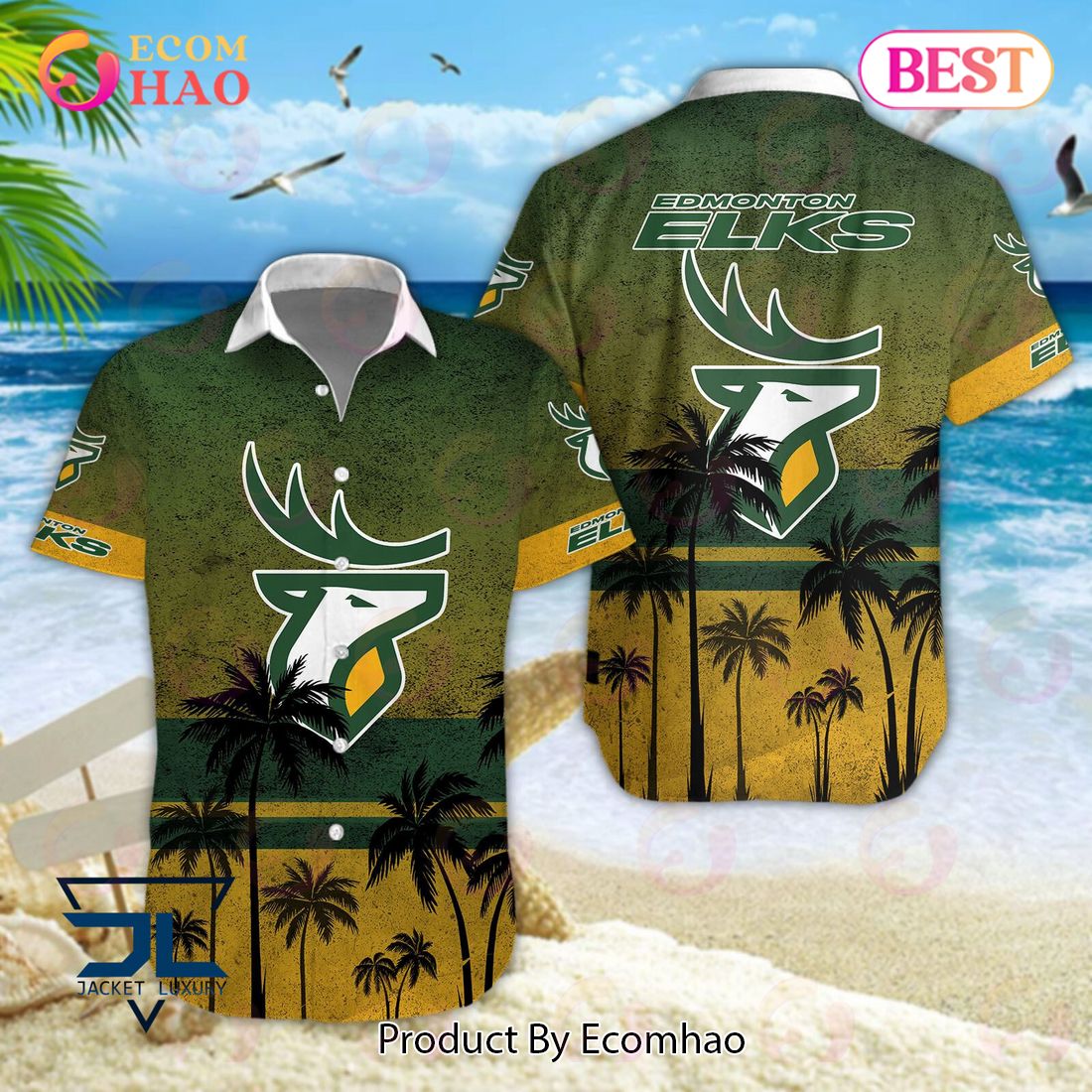 CFL Edmonton Eskimos Hawaiian Shirt