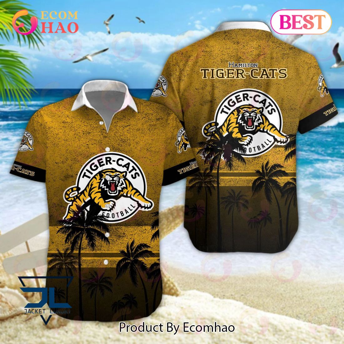 CFL Hamilton Tiger-Cats Hawaiian Shirt