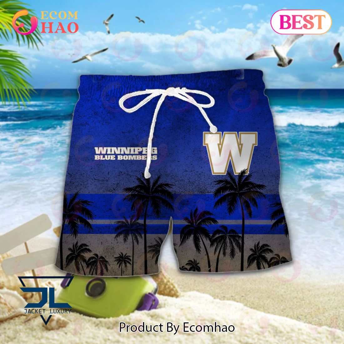 CFL Winnipeg Blue Bombers Hawaiian Shirt