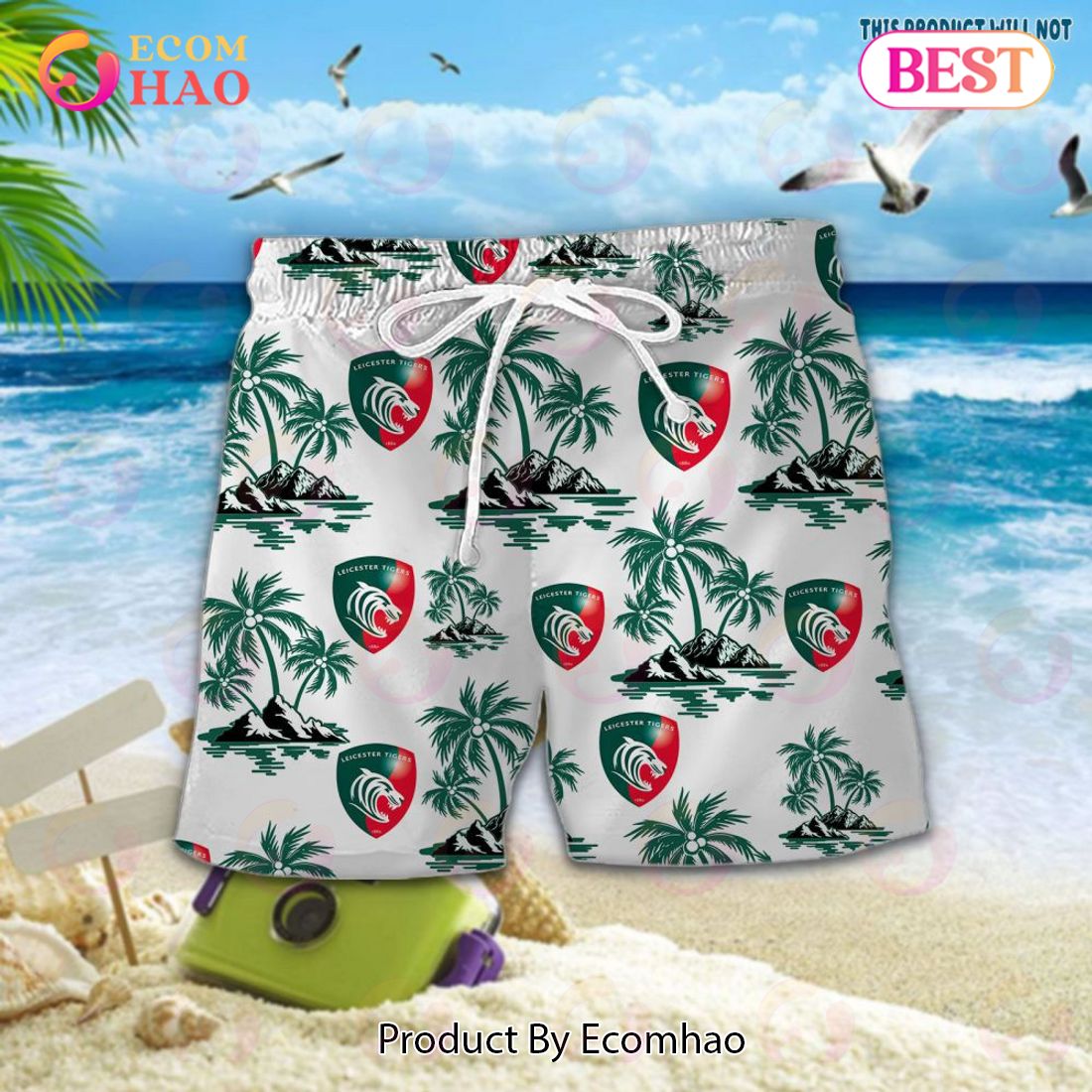 Leicester Tigers Premiership Rugby Hawaiian Shirt