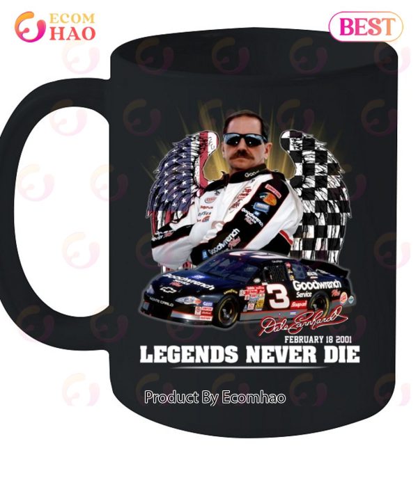 Dale Earnhardt February 18, 2001 Legends Never Die T-Shirt