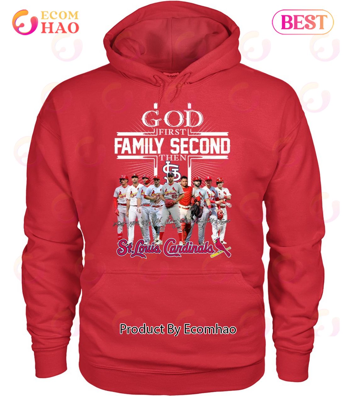 GOD First Family Second Then St. Louis Cardinals T-Shirt