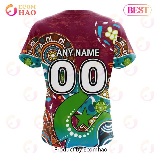 AFL Brisbane Lions Special Design For NAIDOC Week For Our Elders 3D Hoodie