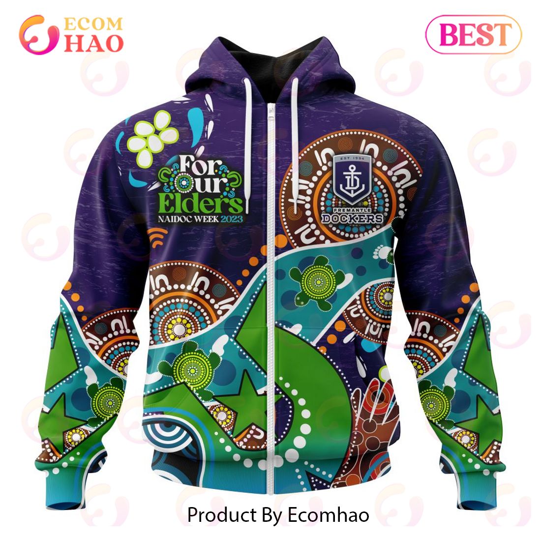 AFL Fremantle Dockers Special Design For NAIDOC Week For Our Elders 3D Hoodie