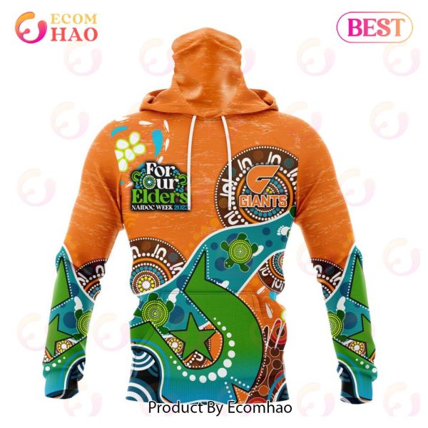 AFL Greater Western Sydney Giants Special Design For NAIDOC Week For Our Elders 3D Hoodie