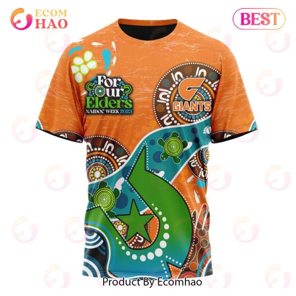 AFL Greater Western Sydney Giants Special Design For NAIDOC Week For Our Elders 3D Hoodie