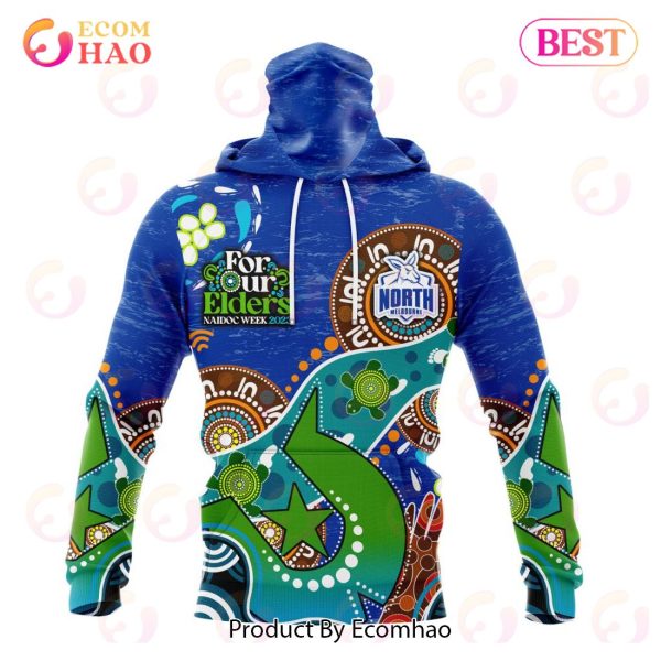 AFL North Melbourne Football Club Special Design For NAIDOC Week For Our Elders 3D Hoodie