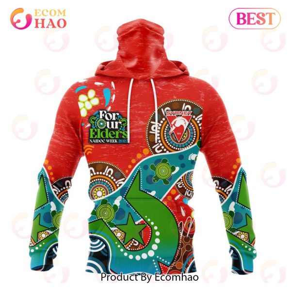 AFL Sydney Swans Special Design For NAIDOC Week For Our Elders 3D Hoodie