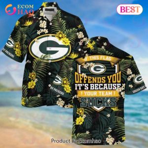 NFL Green Bay Packers If This Flag Offends You It’s Because Your Team Sucks Hawaiian Shirt