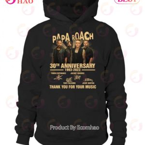 Papa Roach 30th Anniversary 1993 – 2023 Thank You For Your Music T-Shirt