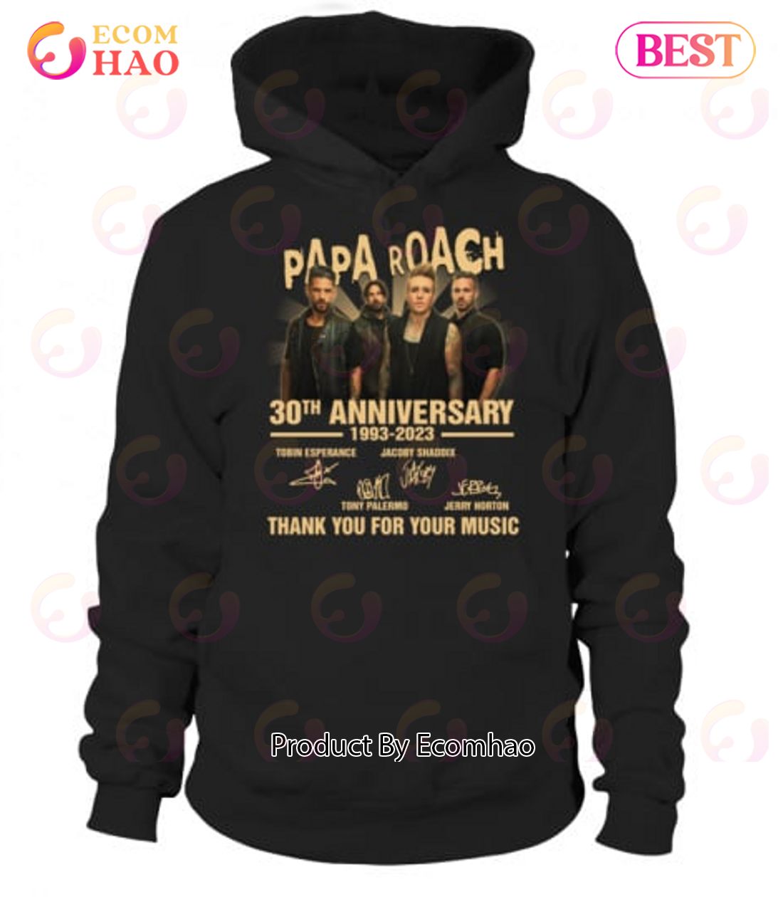 Papa Roach 30th Anniversary 1993 – 2023 Thank You For Your Music T-Shirt