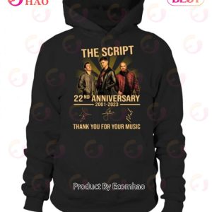 The Script 22nd Anniversary 2001 – 2023 Thank You For The Memories T-Shirt