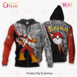 Blaziken Hoodie Custom Anime Pokemon Mix Manga