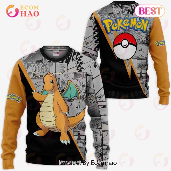 Dragonite Hoodie Custom Anime Pokemon Mix Manga