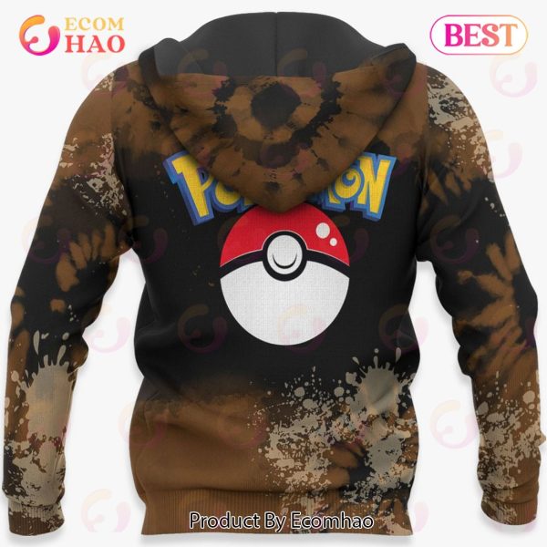 Eevee Hoodie Custom Pokemon Anime Tie Dye Style