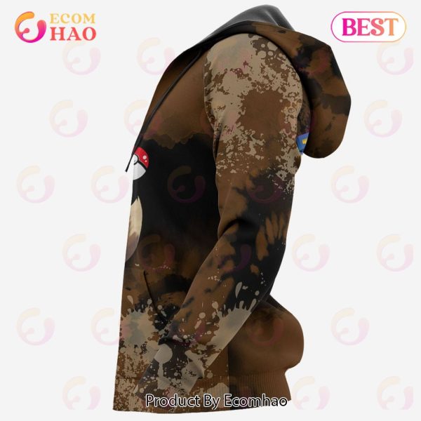 Eevee Hoodie Custom Pokemon Anime Tie Dye Style