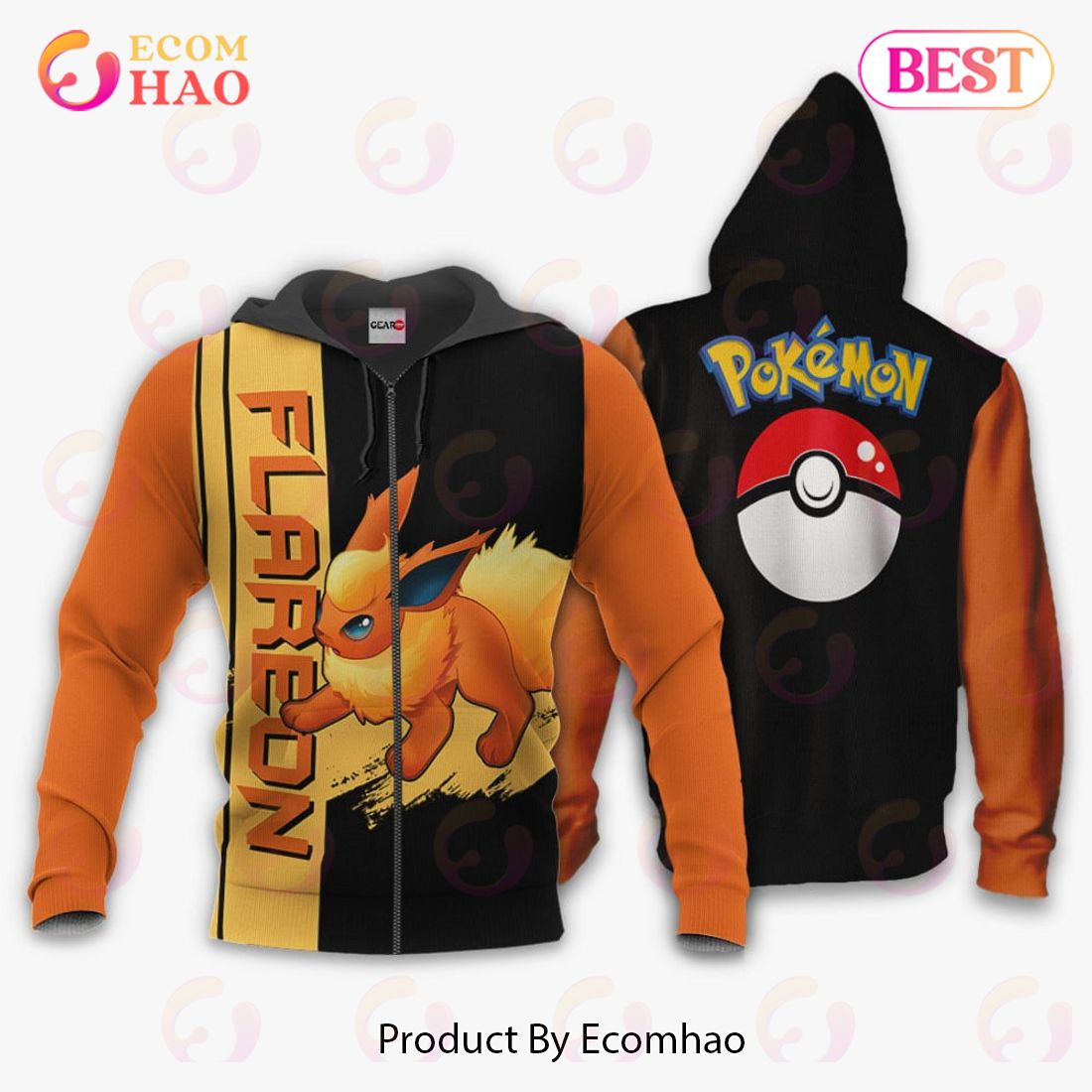 Flygon Hoodie Custom Pokemon Anime Tie Dye Style