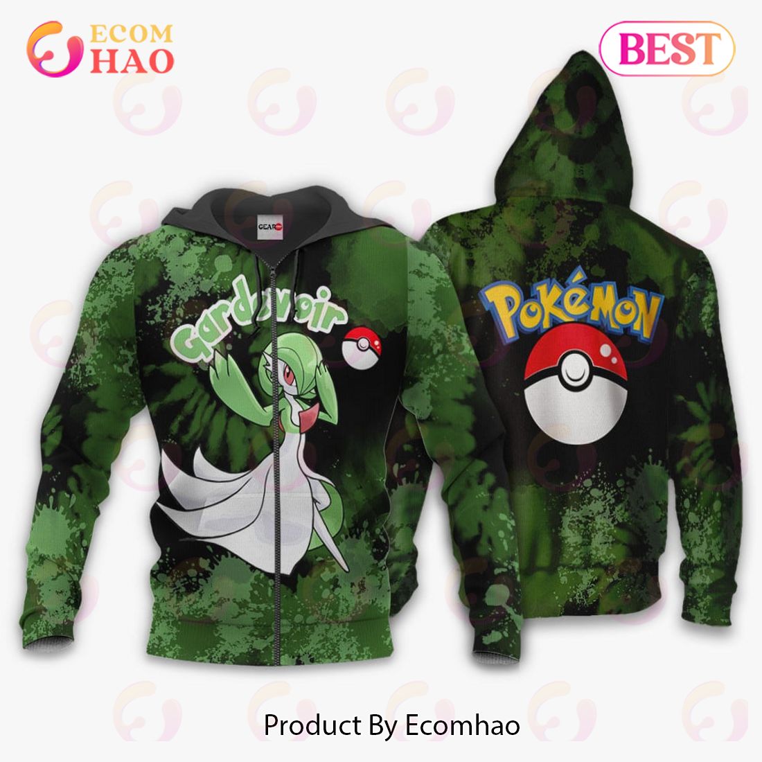 Gardevoir Zip Hoodie Costume Pokemon