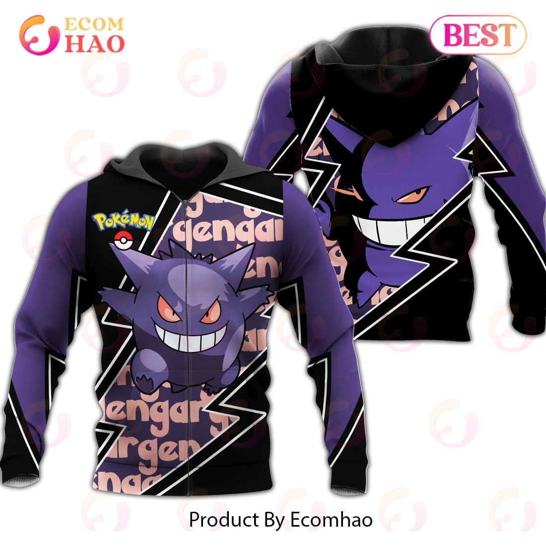 Growlithe Hoodie Custom Pokemon Anime Flames Style