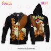 Growlithe Hoodie Custom Pokemon Anime Flames Style Growlithe Hoodie Custom Pokemon Anime Flames Style