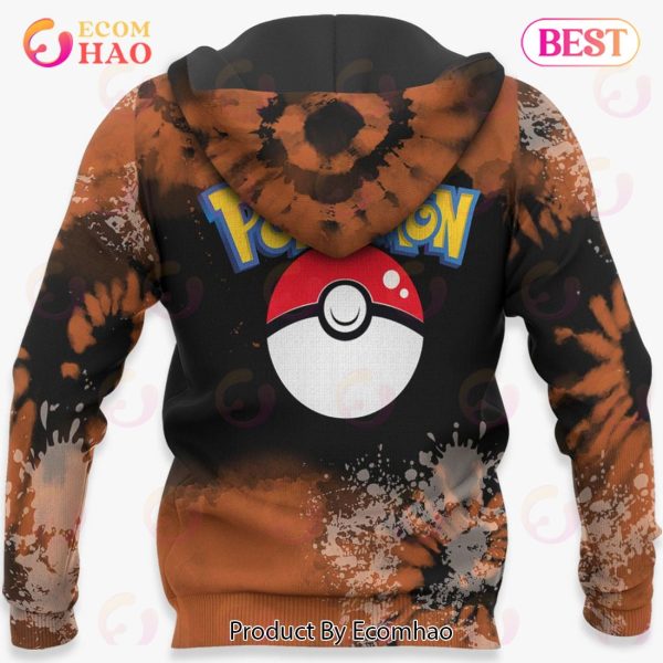Infernape Hoodie Custom Pokemon Anime Tie Dye Style