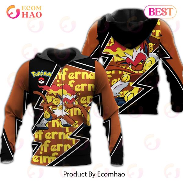 Infernape Zip Hoodie Costume Pokemon