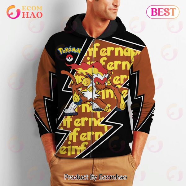 Infernape Zip Hoodie Costume Pokemon