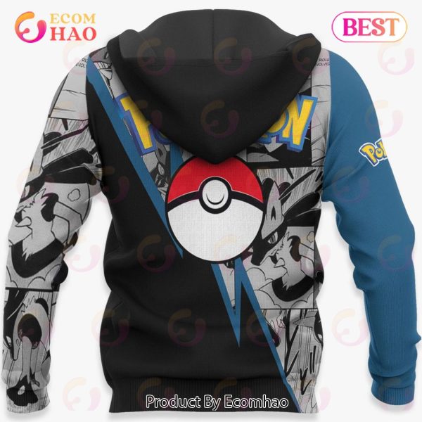 Lucario Hoodie Custom Anime Pokemon Mix Manga