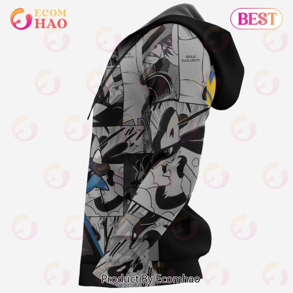 Lucario Hoodie Custom Anime Pokemon Mix Manga
