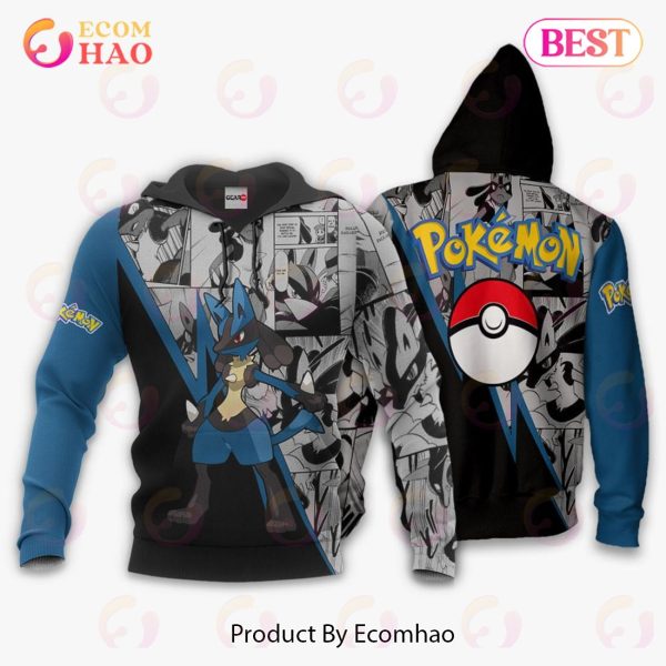 Lucario Hoodie Custom Anime Pokemon Mix Manga