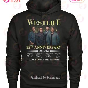 Westlife 25th Anniversary 1998 – 2023 Thank You For The Memories T-Shirt