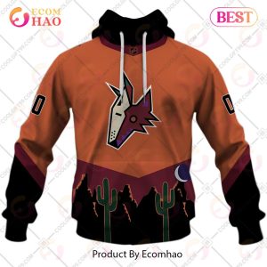 Personalized NHL Arizona Coyotes Reverse Retro 2223 Style 3D Hoodie