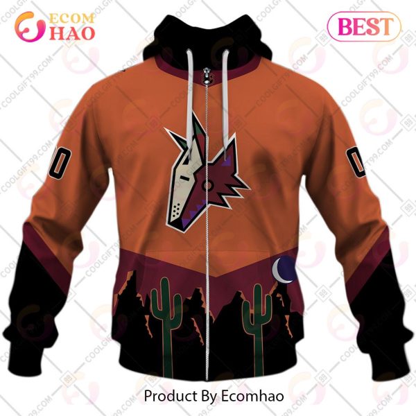 Personalized NHL Arizona Coyotes Reverse Retro 2223 Style 3D Hoodie