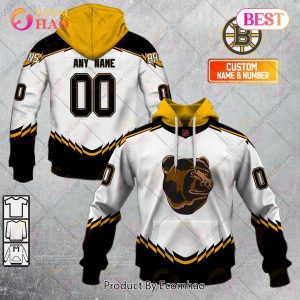 Personalized NHL Boston Bruins Reverse Retro 2223 Style 3D Hoodie