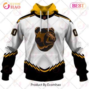 Personalized NHL Boston Bruins Reverse Retro 2223 Style 3D Hoodie
