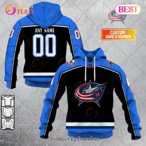 Personalized NHL Columbus Blue Jackets Reverse Retro 2223 Style 3D Hoodie
