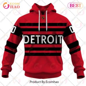 Personalized NHL Detroit Red Wings Reverse Retro 2223 Style 3D Hoodie