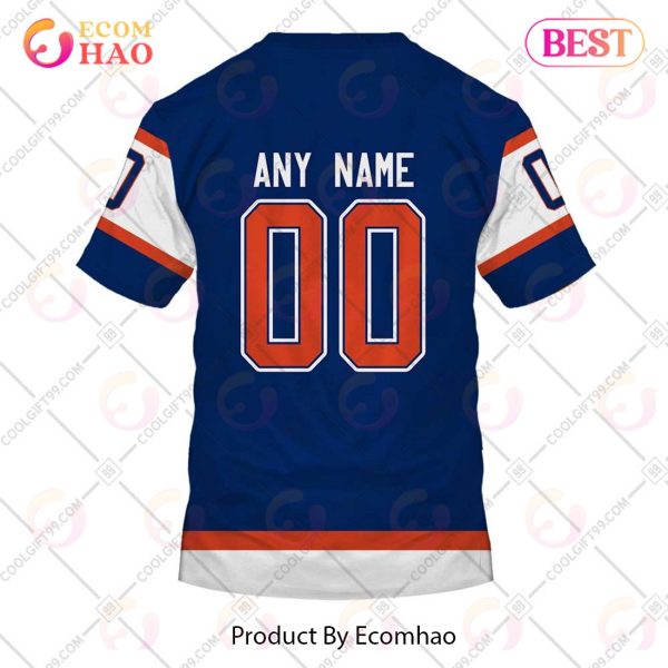 Personalized NHL Edmonton Oilers Reverse Retro 2223 Style 3D Hoodie