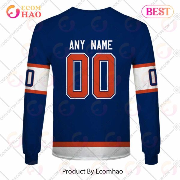 Personalized NHL Edmonton Oilers Reverse Retro 2223 Style 3D Hoodie