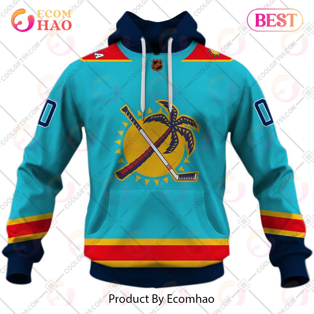 Personalized NHL Florida Panthers Reverse Retro 2223 Style 3D Hoodie