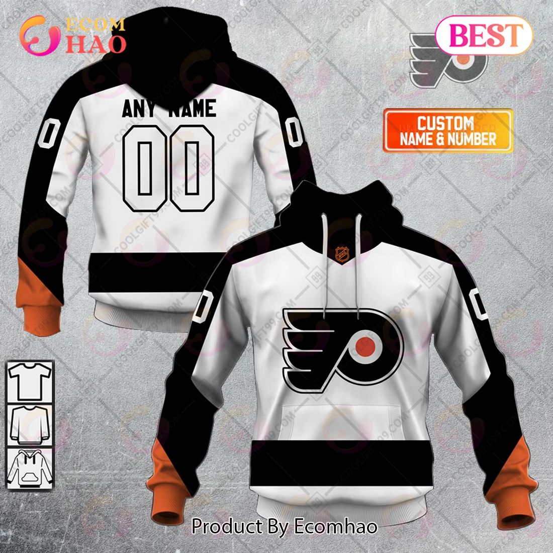 Personalized NHL Philadelphia Flyers Reverse Retro 2223 Style 3D Hoodie