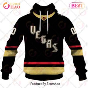 Personalized NHL Vegas Golden Knights Reverse Retro 2223 Style 3D Hoodie