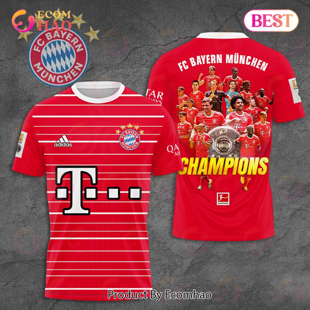 FC Bayern Munchen Champions 3D Hoodie